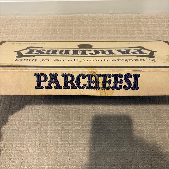 Vintage 1959 PARCHEESI No. 2 Gold Seal Edition Selchow & Righter Mostly Complete - Picture 2 of 6